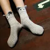 Socks & Hosiery Women Sock Autumn Winter Lovely 3D Ears Animal Panda Brear Pig Giraffe Cartoon Cotton For