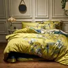 Svetanya Silkly Bettwäsche aus ägyptischer Baumwolle, bedrucktes Blatt, Kissenbezug, Bettbezug, King-Size-Bett, Europa, Doppelbettgröße