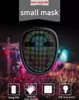 Mini maschera LED ricaricabile per bambini con mascherata programmabile Immagine fai-da-te Light Up Cosplay Costume di Halloween a colori pieno Gioco Maschere regalo spaventose