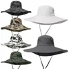 Camouflage Fisherman Hat Party Supplies Camouflages Caps Sport leaf Jungle Military Cap Fishing Hats Sun Screen Gauze Cowboy JLE13788