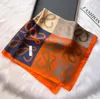 23style 70-70cm Designer Presbyopia Letters Print Floral Silk Scarf Headband for Women Fashion Long Handle Bag Scarves Shoulder To316Q