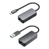 Adattatore cavo Ethernet USB 3.0 da 2500 Mbps Scheda di rete da USB tipo C ad alta velocità da 2,5 Gigabit a Lan RJ45 in lega di alluminio