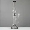 8 Arm Tree Perc Hookahs With Smoking Bowl Straight Tube Mushroom Cross Percolator Dab Oil Rigs Big Bong Octopus Perc LXJX20101