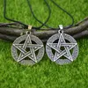 Chaines Nostalgie Wicca Pentagram Pentacle Pendant Supernatural Amulet Wiccan Gothic Collier Witchcraft