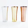 400ml Beer Cup 304 Stainless Steel Vase Shape Cold Drink Juice Mojito Mug Milk Drinkwares Home Kitchen Supply Gold/Silver JLE13748