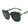 Женские солнцезащитные очки «кошачий глаз», винтажные черные зеркальные солнцезащитные очки для модной большой оправы, крутые сексуальные женские 220620