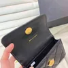 CC Cosmetic Bags & Cases 5A2022Ss Spring Summer 22P Ladies Waist Vanity With Chain Bags Classic Mini Flap Enamel Sign Coin Tiny Bust Crossbody Cosmetic Case Des