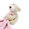 Decken Swaddling Baby Kinder Tröster Waschbare Decke Teddybär Weiche Glatte Spielzeug Plüsch Gefüllte R9JD