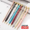 Kleine Crown Ballpoint Advertising Geschenkpen Stationery Custom School Supplies Groothandel Lettering 220613