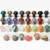 Home Decoration Natural Gem Carving Small Mushroom Figurines Healing Crystal Collect Jewelry Crystal DIY Reiki Gift 15x20mm
