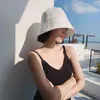 Mode printemps femmes coton seau chapeaux dame été Panama crème solaire pêcheur casquette en plein air plage chapeau de soleil chapeau pour les femmes G220418