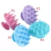 Shampooing en silicone cuir chevelu masseur de cheveux brosse de bain cuir chevelu-massage cheveux-douche brosse peignes outils de soin