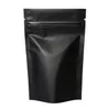 400 adet Mylar Stand Up Alüminyum Folyo Temizle Paket Paketi Çanta Gıda Kahve Depolama için Kapanabilir Zip Kilit Paketleme Çantası Toptan
