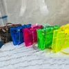 Сумка для сумки на плечах Claic S Печать цветочные лазерные сумки Dazzle Color Beach Bag Sacks сумки для торговли женски