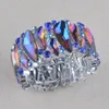 Бругл синий AB Crystal для женщин мужчина эластичный браслет браслет sticestone ручные браслеты вечеринка шоу ювелирных аксессуаров