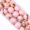 Other Natural Stone Pink Shell Howlite Turquoises Beads Loose Round Charm 4-12mm For Jewelry Making DIY Bracelet Ear Studs Wynn22