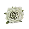 30pcs7cm White Rose Artificial Silk Flower Heads Decorative Scrapbooking For Home Wedding Birthday Decoration Fake Rose Flowers 220815