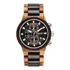 Avanadores de punho 2022 Relogio Masculino Wooden Watch Men Top elegante Hands Luminous Watches Militares em Box Relloj Hombre