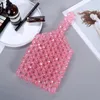 Abendtaschen Acryl Perlen Frauen Top Griff Tasche Rosa Gelb Mini Kristall Telefon Mädchen Geburtstagsgeschenk ABS Perlen Kupplungen HandtascheAbend