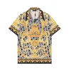 23SS Mens Fashion Flower Flower قمصان غير رسمية زر أسفل الأكمام القصير قميص هاواي بدلات صيف شاطئ المصمم فستان 6688