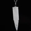 WOJIAER Unique Bullet Design Natural Gemstone Suspension Pendants Bead Healing Pointed Reiki for Women Men Necklaces Jewelry BN346