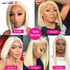 613 Blond Bob Bob Bob Straight Lace Frontal Wigs for Black Women Synthetic Closure Wigs Party 180 DENSITY1730449