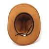 Nieuwe Suede Grote Rand Western Cowboyhoed Men039s Vintage Jazz Reizen Feesthoed Gentleman Panama Cowgirl Hoeden7069309