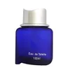 Homem perfume macho fragrância masculino edt 100ml citrino picante e rico fragrâncias escuras azul-cinzento grosso vidro corpo entrega rápida