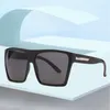 Lunettes de soleil Vintage Square Surdimensia Brand Designer Transparent Gradient Sun Glasses Big Frame Femmes SunglessunSunglasses3692324