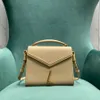 10A جودة جودة امرأة Crossbody Bag 20cm أزياء الكتف حقيبة يد حقيقية ليدي ليدي محفظة مصممة الفاخرة حقيبة مستحضرات التجميل مع صندوق Y001