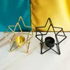 Candle Holders Christmas Star Holder Cover Iron Candlestick Crafts Ornament na domowe wesele urodziny Dekoracja Dekoracja