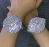 Bangle boho volledige strass open armband bling crystal nachtclub manchet voor vrouwen bruids bruiloft body juwelenbangle kent22