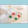 Charme Armbänder Armband Armreif Frauen Böhmischen Sier Grüne Steine Luxus Schmuck Großhandel Chic Bracel Baby Dhri3