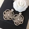 Designer Flower Earring Designers Earrings Charm For Womens Jewelry Luxury Stud Fashion Hoop Earring Letter Studs 925 Silver Needle 2204153D