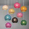 Lampy wiszące kreatywne małe aluminiowe żyrandol nowoczesne proste oświetlenie kolorowe lampy dekoracyjne wiszącego światła światła