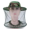 Bérets large bord extérieur moustique chapeau Camouflage châle Anti-moustique apiculture maille respirant chapeaubérets Wend22