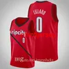 Partihandel Män 0 Damian Lillard Jersey Basketball Jerseys Storlek S-2XL