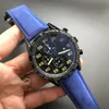 Nieuwe heren Casual horloge Quartz Running Seconden Digitale Dial Blue Leather Classic Men Horloges