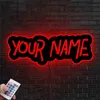 مخصصة مخصصة nametextnumbergame تاجد LED مصباح الجدار الملونة النيون علامة الضوء على المنزل غرفة نوم غرفة المعيشة 220623