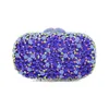 Evening Bags Sparkling Bling Color Clutch Purse Women's Small Crystal Handbags Wedding Party Cocktail Bag Coin LadyEvening