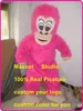 Pink Gorilla macha mascote personalizado fantasia fantasia anime mascotte tema vestido fantasia carnaval costume40088