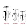 Small medium large set huge four leaf cover Metal Anal plug jewelry butt beads dildo insert BDSM vaginal sexy toy for men women
