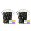 Confezione regalo -2X Star A6 Binder Sleeve per budgeting Pocket Cash Envelope Wallet Budget Planning NotepadGift