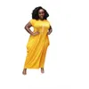 2022 Plus Size S-3xl 4xl 5xl Designer Women Casual Maxi Sukienki