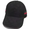 Chapéu masculino de beisebol de lona Designers Bonés Chapéus femininos Boné justo Moda Fedora Letra Listrado Casquette Masculino Gorro Bonnet e caixa