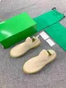 Top fashion casual shoes Ripple Tech Knit Suede mens slip on one pedal corduroy Bottegas yellow green Black Optic designer men sneakers20VX#