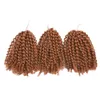 Passion Twist Crochet Cheveux 3 Poules de marcybob Coiffes bouclées coquelures pour les femmes noires Traids Water Wave Traiding Extensions 90g / PCS 8 pouces court