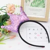 Baby Girls Hairbands na przyjęcie urodzinowe korona inkrustowana kolorowymi cekinami luksusowe akcesoria do włosów dla dzieci hurtowe 1 6xt e3