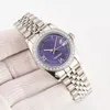 2022 Zegarek luksusowy Wysokiej jakości zegarek damski Automatyczny mechaniczny zegarek Classic Sapphire Round Diamond 316 Fine Steel Waterpr285z