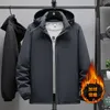 Heren down heren parka's aankomst mode super grote herfst winter mannen extra grote standaard kraag pluche jas met capuchon casual dik plus